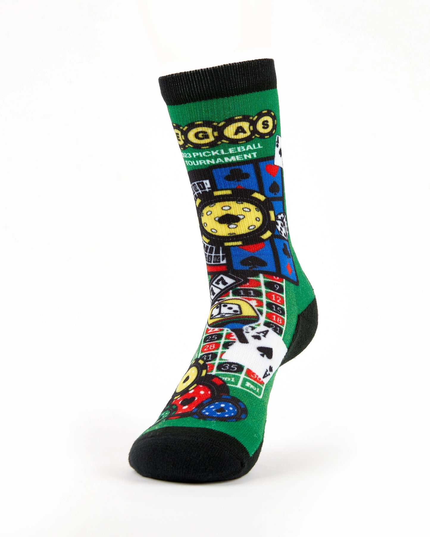 Las Vegas Limited Edition Men's Pickleball Light Cushion Crew Socks