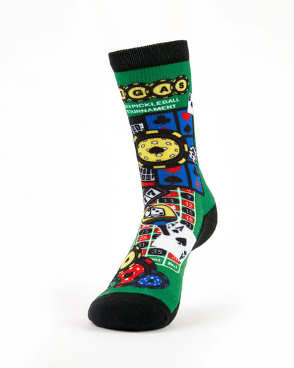 Las Vegas Limited Edition Men's Pickleball Light Cushion Crew Socks