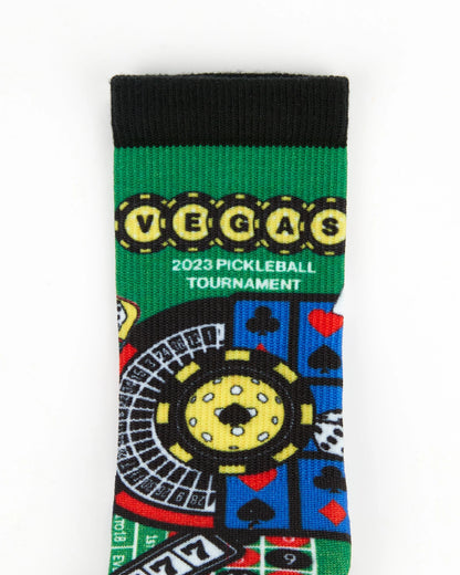 Las Vegas Limited Edition Men's Pickleball Light Cushion Crew Socks